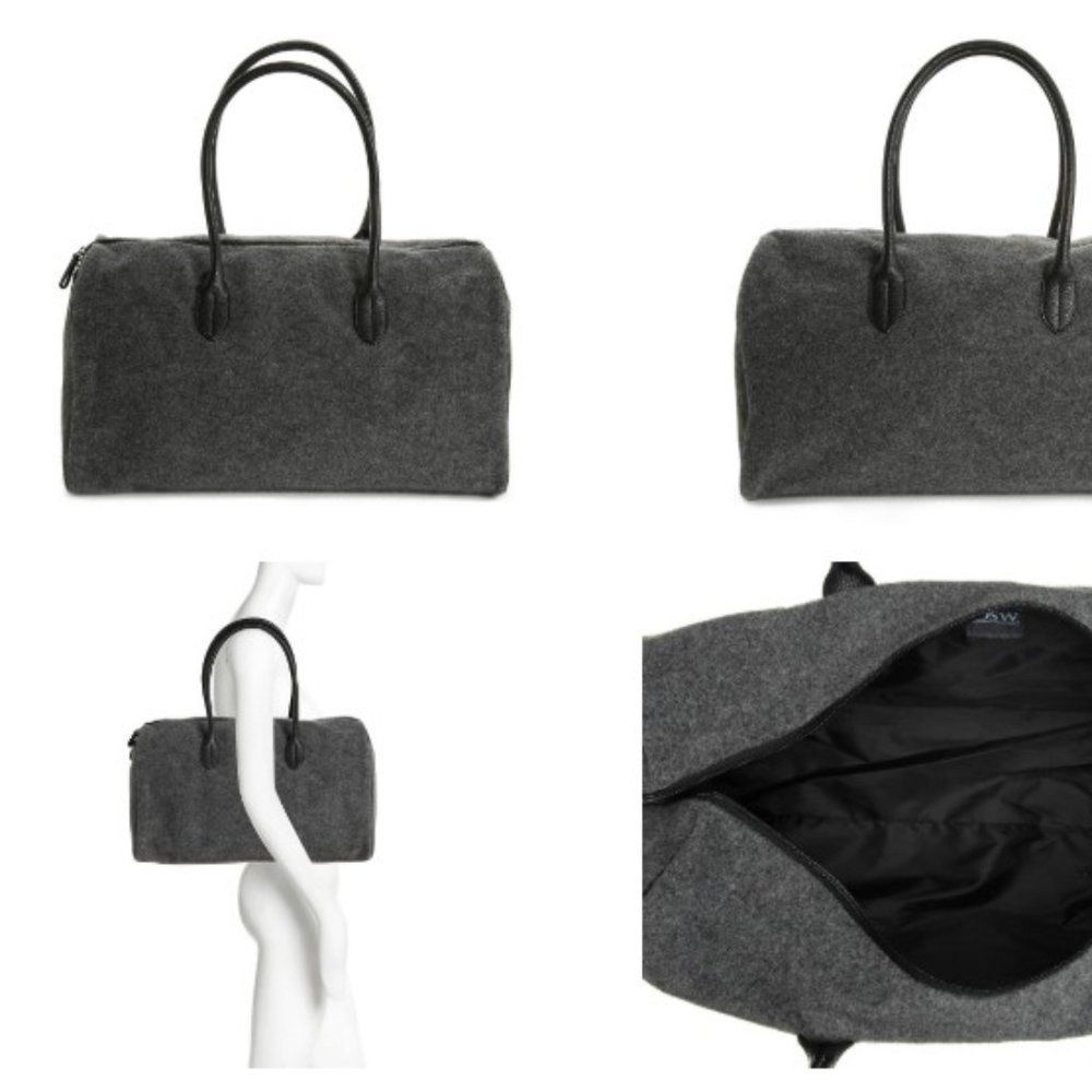 New DSW Gray Felt Duffle